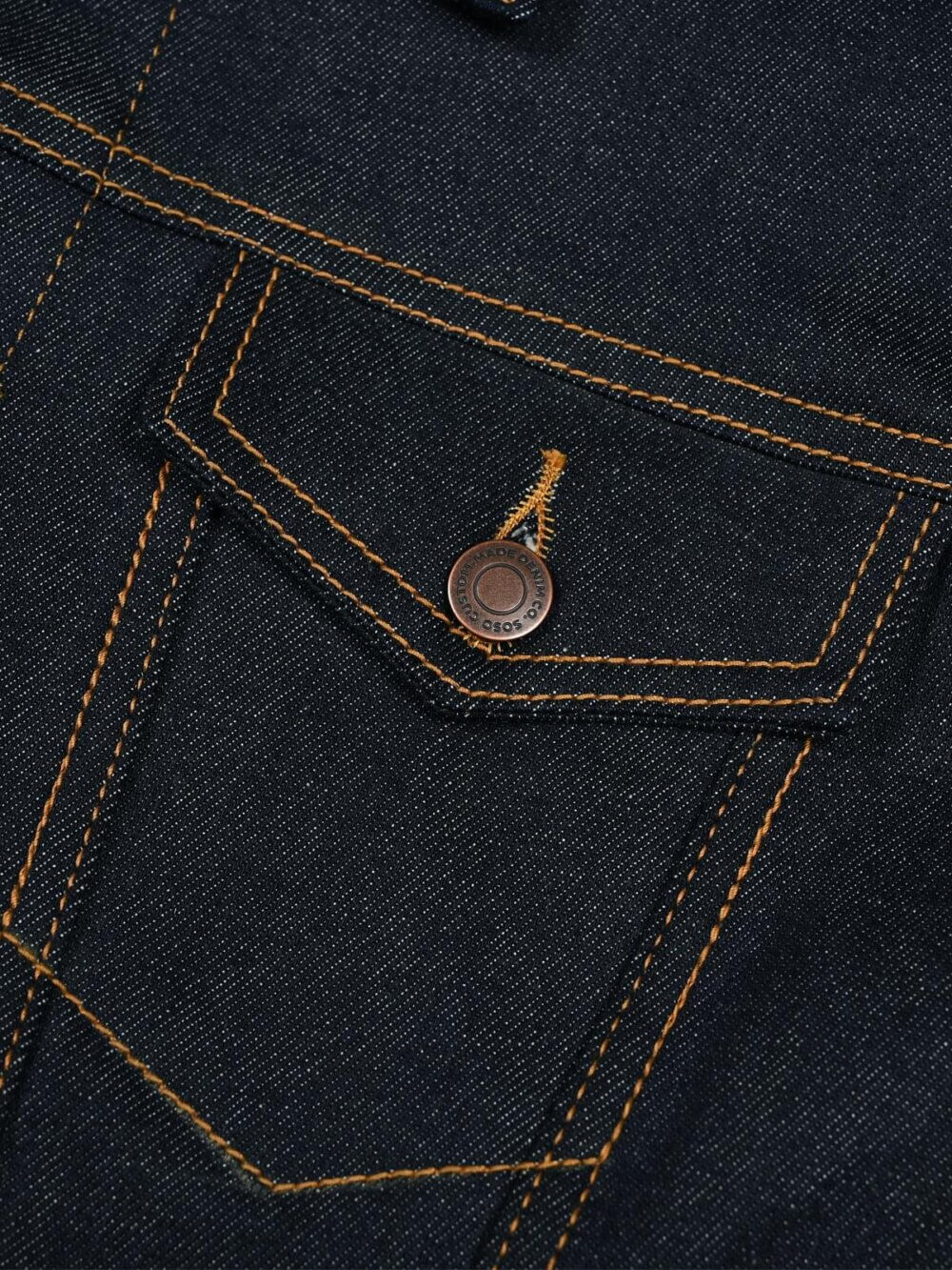 11oz Indigo Stretch Selvedge Denim Jacket - Image 3