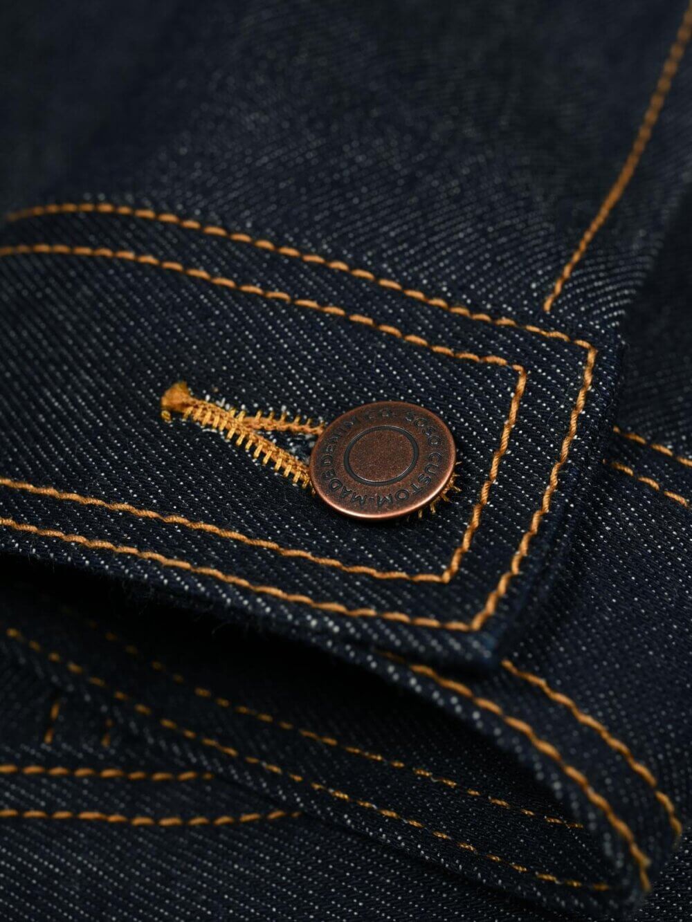 11oz Indigo Stretch Selvedge Denim Jacket - Image 4