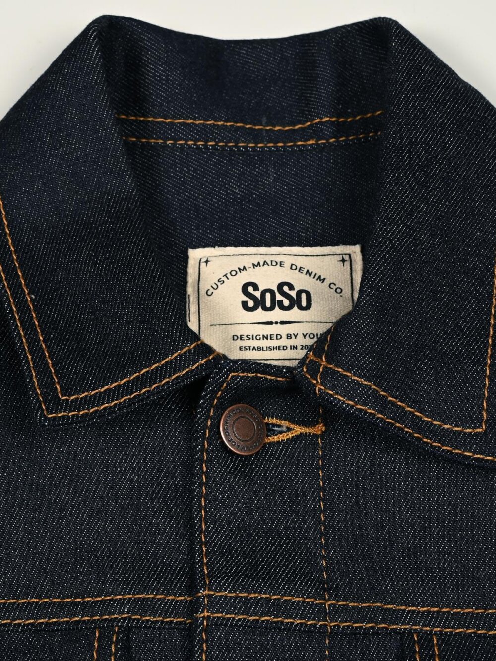 11oz Indigo Stretch Selvedge Denim Jacket - Image 5