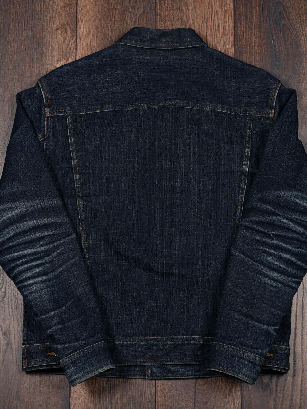 13.5oz Classic Indigo Selvedge Denim Jacket - Image 7
