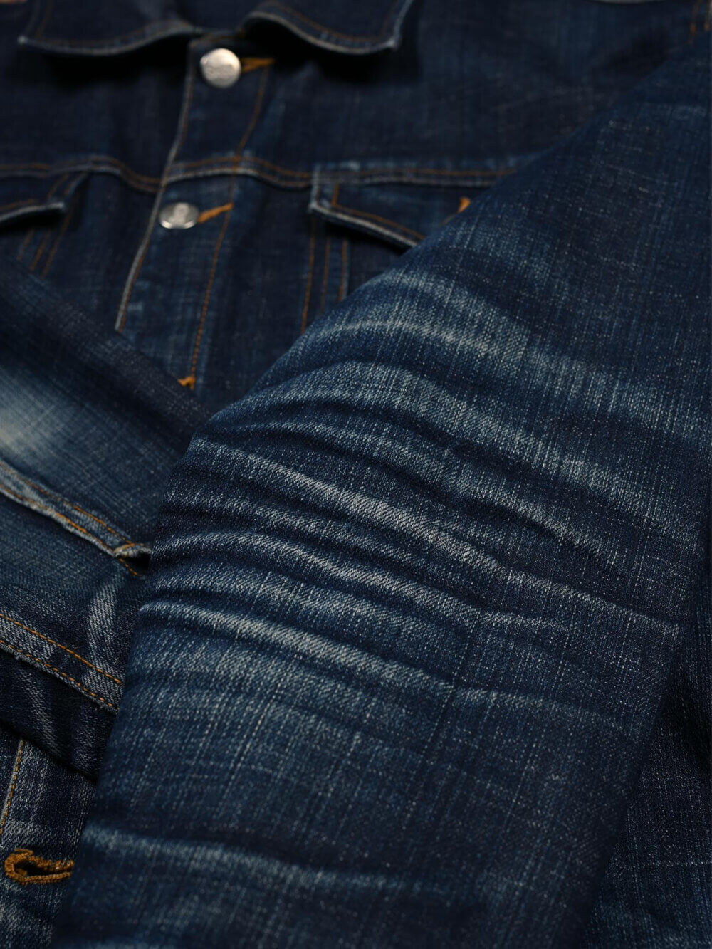 13.5oz Classic Indigo Selvedge Denim Jacket - Image 9