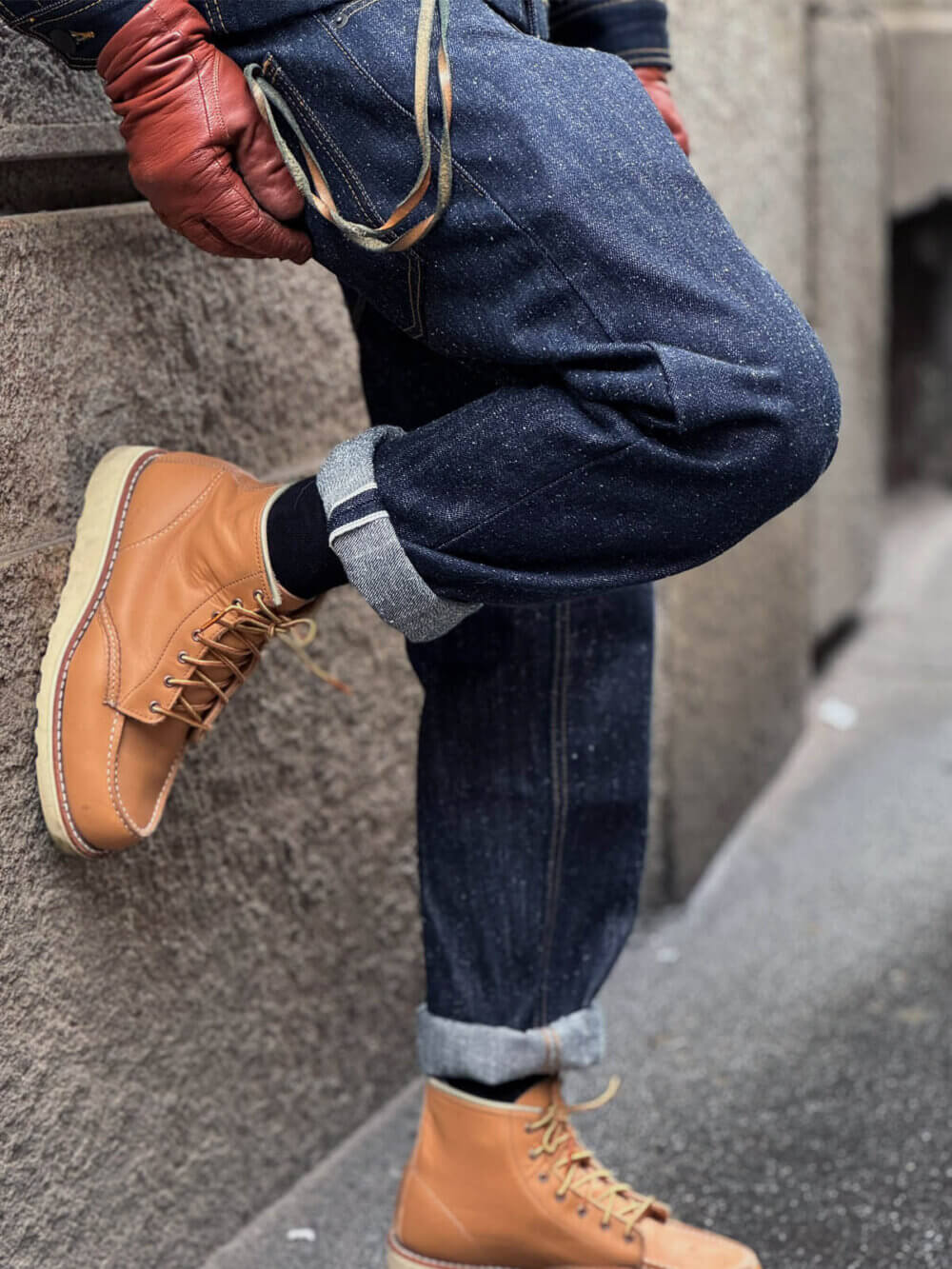 13oz Indigo Nep Selvedge Denim Jeans - Image 6
