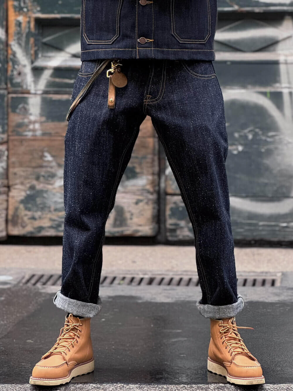13oz Indigo Nep Selvedge Denim Jeans - Image 3