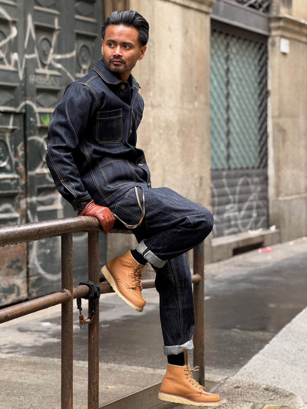 13oz Indigo Nep Selvedge Denim Jeans - Image 5
