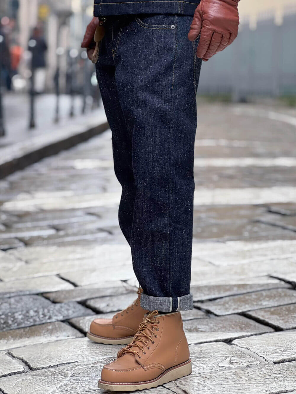 13oz Indigo Nep Selvedge Denim Jeans - Image 4
