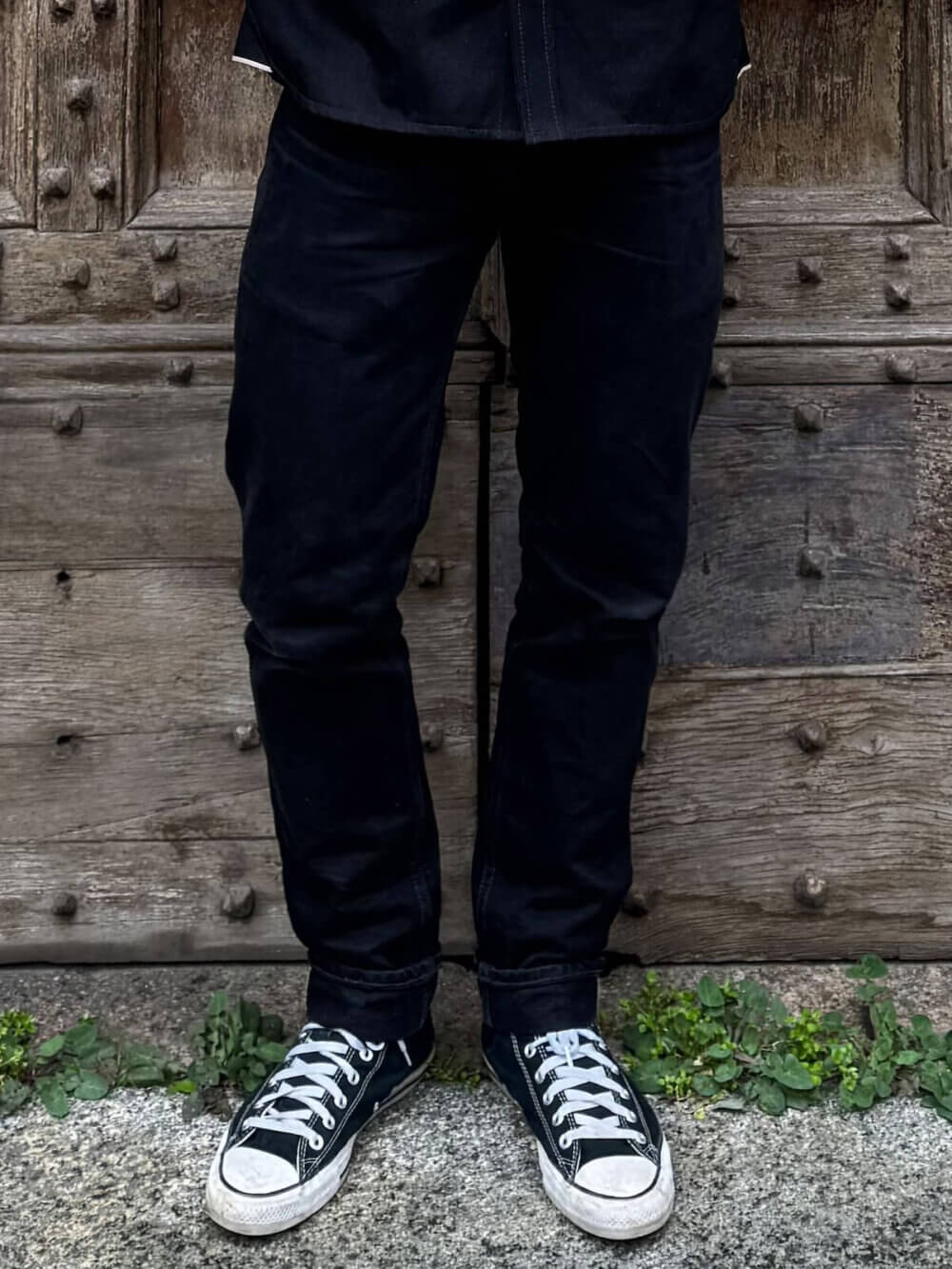13.5oz Classic Black Selvedge Denim Jeans - Image 3