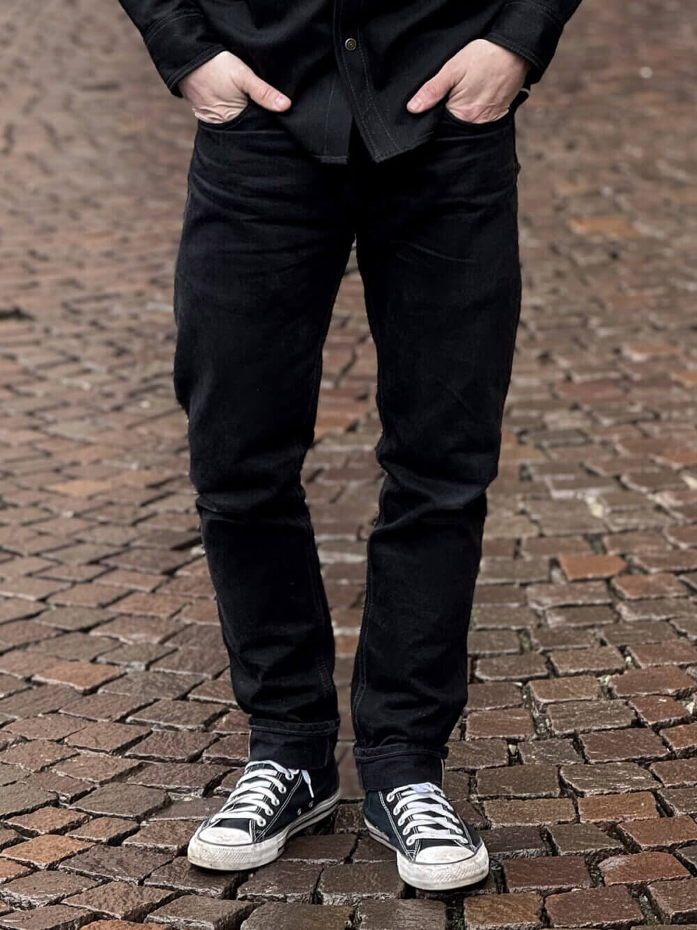 13.5oz Classic Black Selvedge Denim Jeans - Image 5