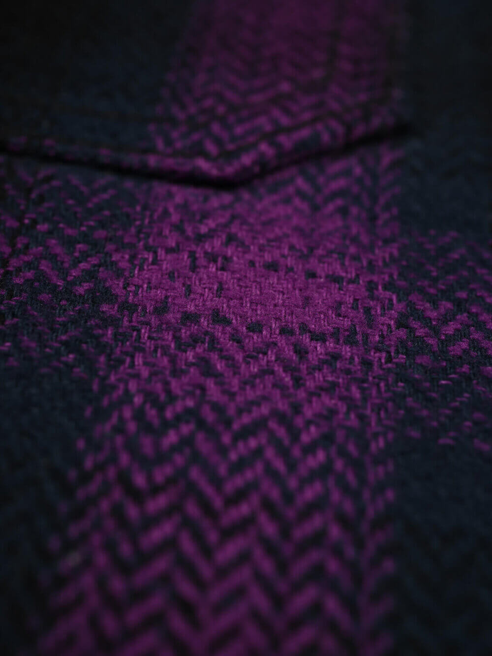 13.5oz Heavyweight Flannel Ombré Herringbone Shirt - Purple - Image 10