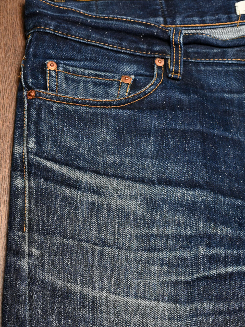 13oz Indigo Nep Selvedge Denim Jeans - Image 9