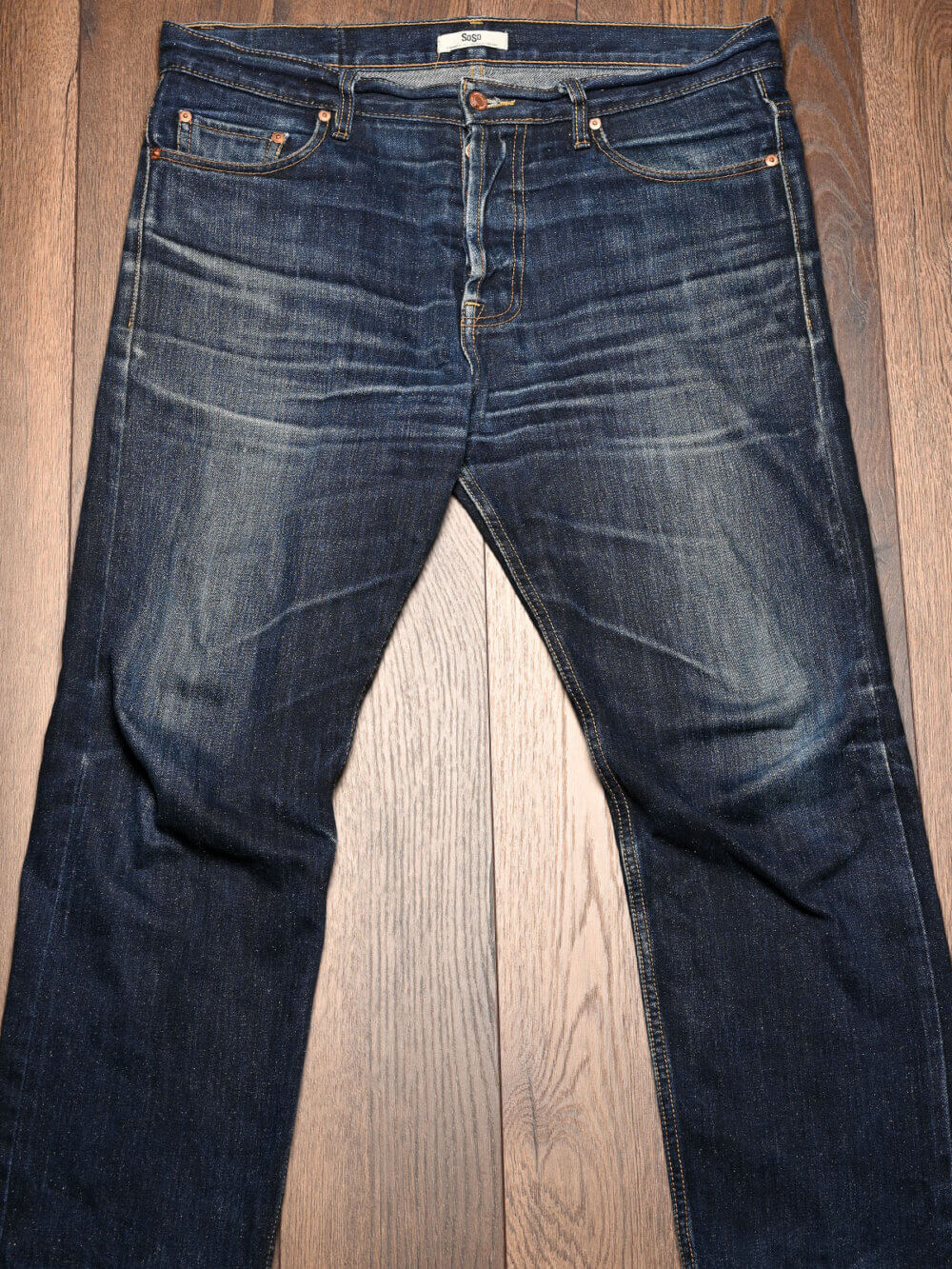 13oz Indigo Nep Selvedge Denim Jeans - Image 8