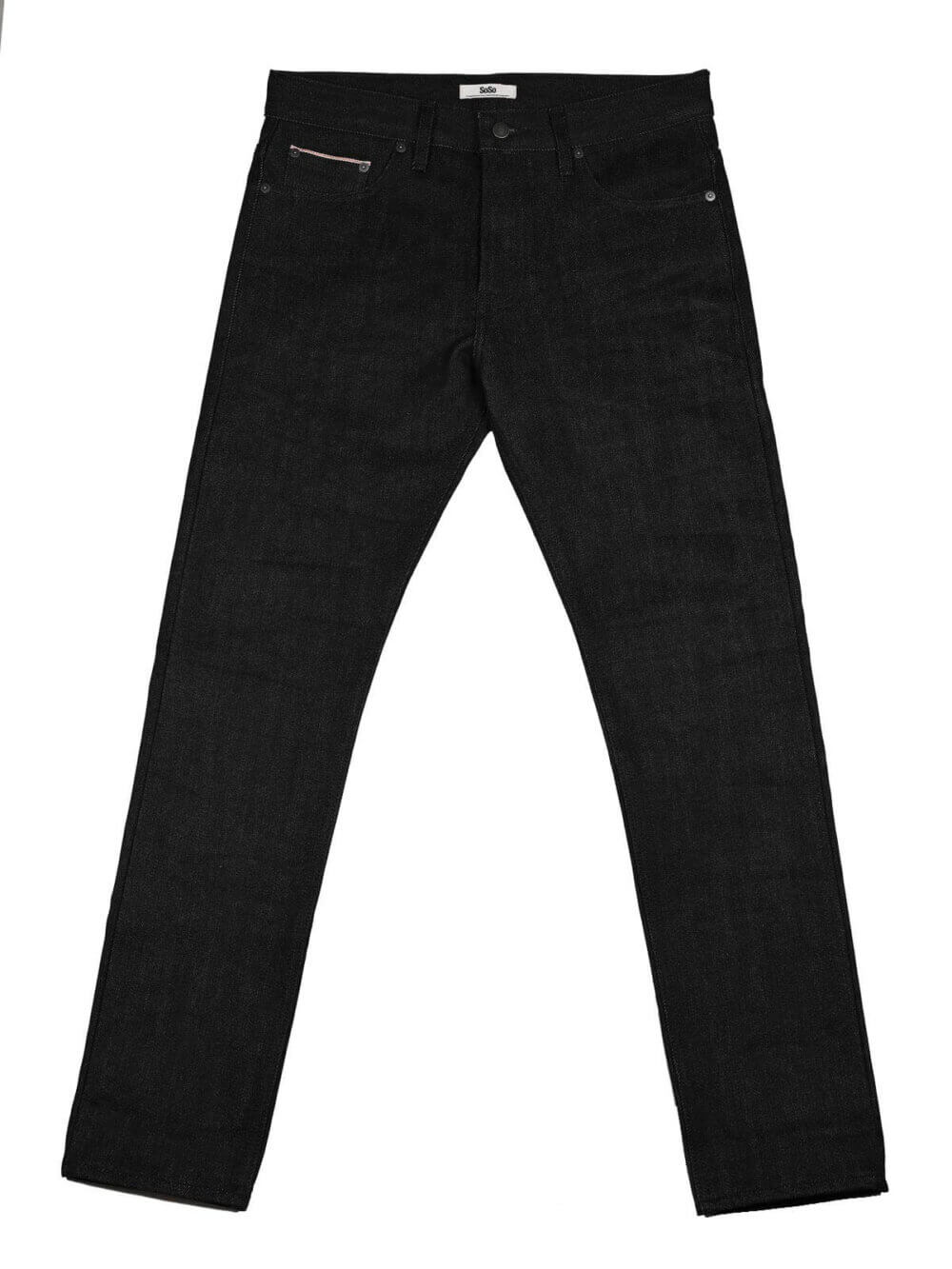 20oz Ghost Black Selvedge Denim Jeans - Image 3