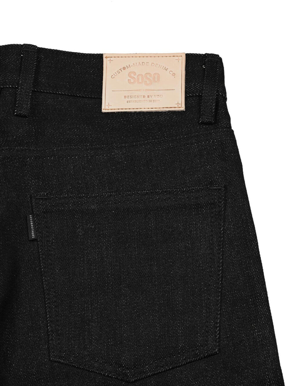 20oz Ghost Black Selvedge Denim Jeans - Image 13