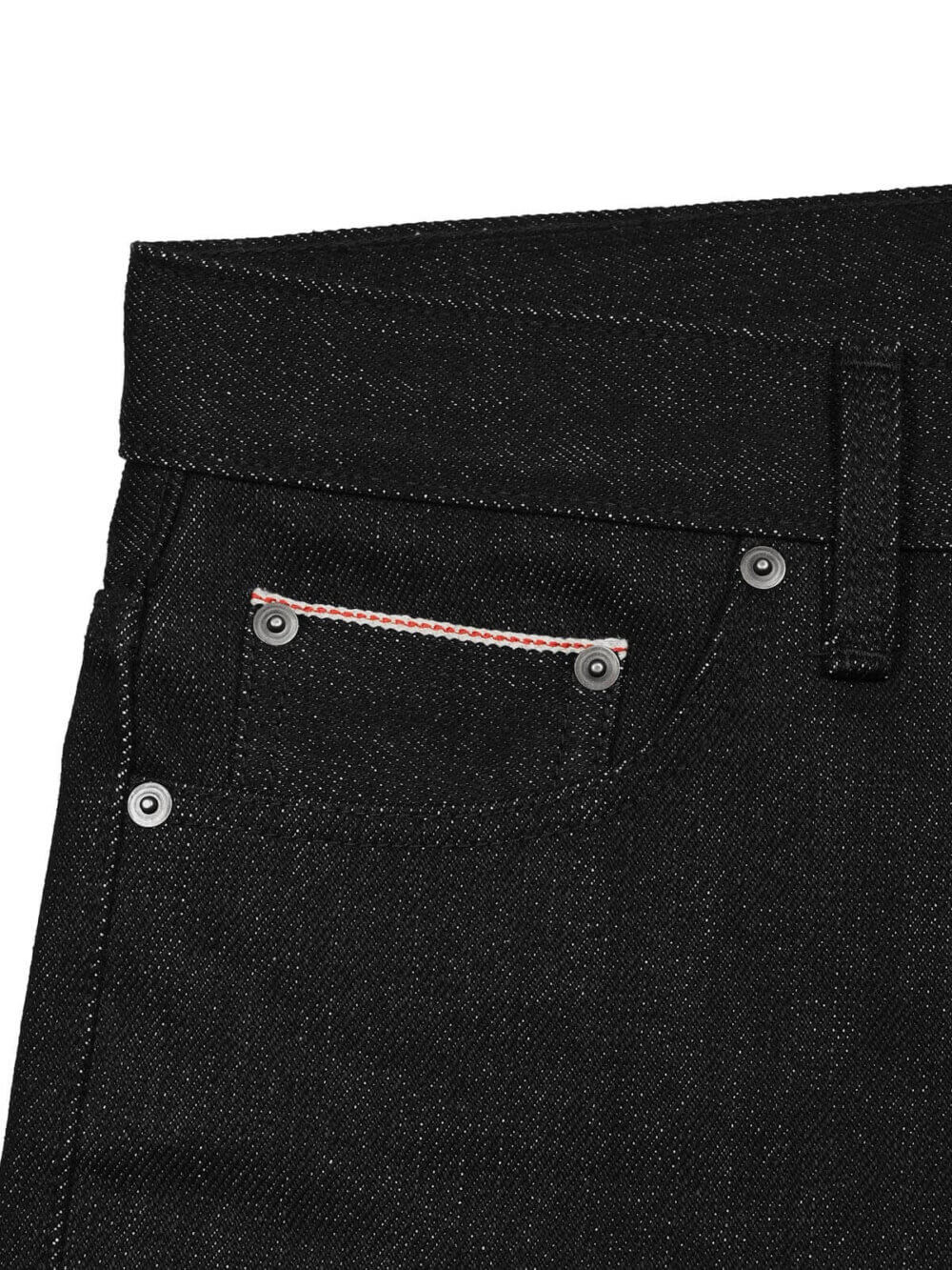 20oz Ghost Black Selvedge Denim Jeans - Image 15