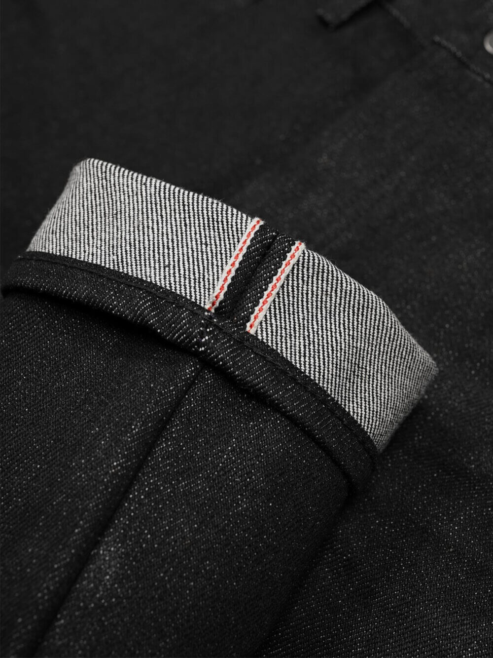 20oz Ghost Black Selvedge Denim Jeans - Image 18