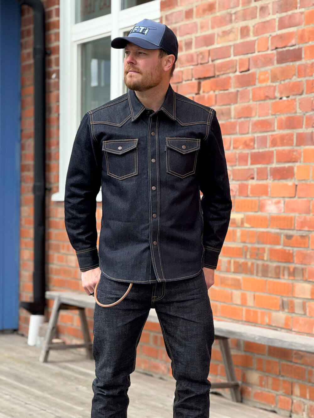 20oz Ghost Indigo Selvedge Denim Shirt - Image 4