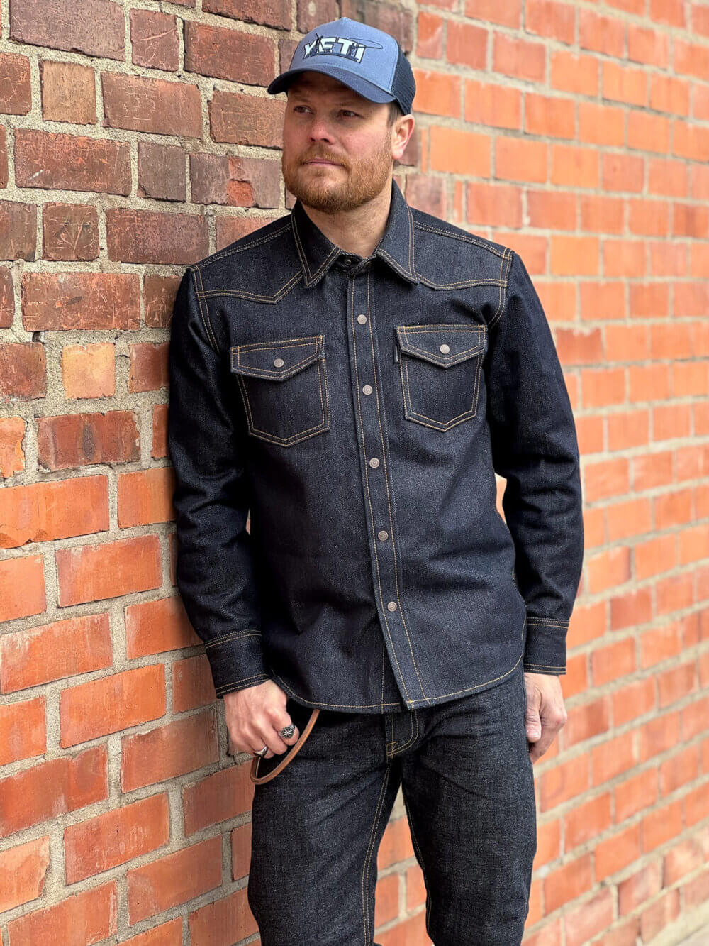 20oz Ghost Indigo Selvedge Denim Shirt - Image 3