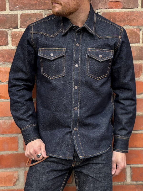 20oz Ghost Indigo Selvedge Denim Shirt