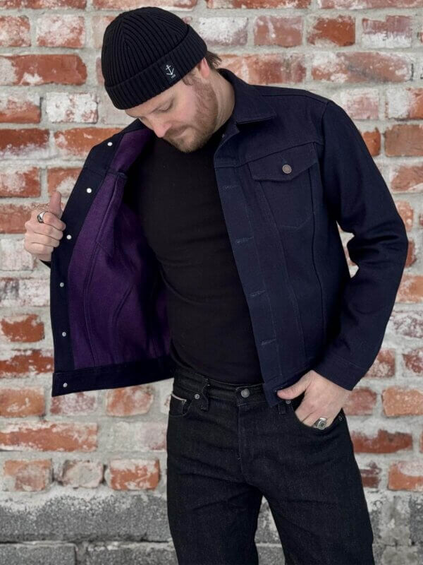 22oz Purple Weft Selvedge Denim Jacket