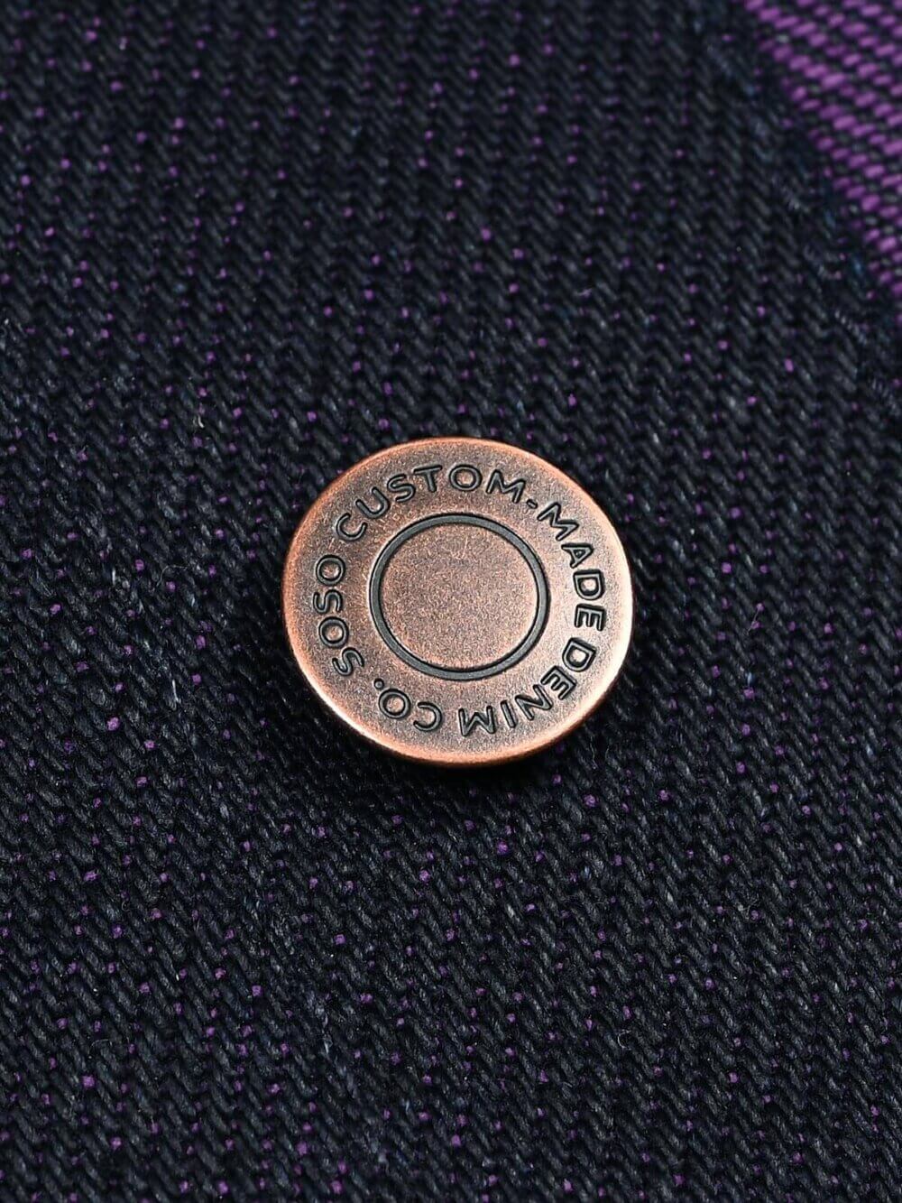 22oz Purple Weft Selvedge Denim Jacket - Image 9
