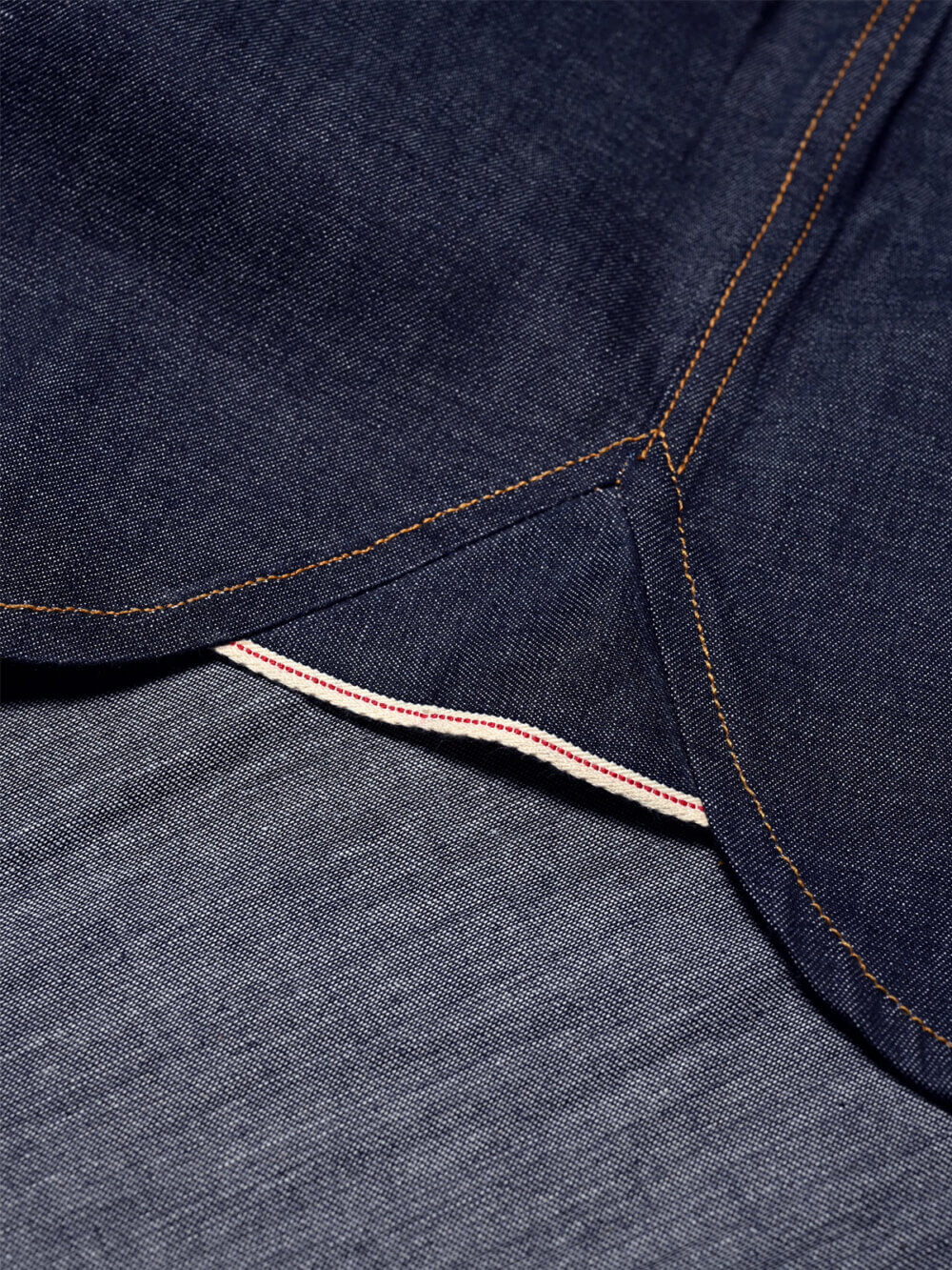 8oz Indigo Breeze Selvedge Denim Shirt - Image 7