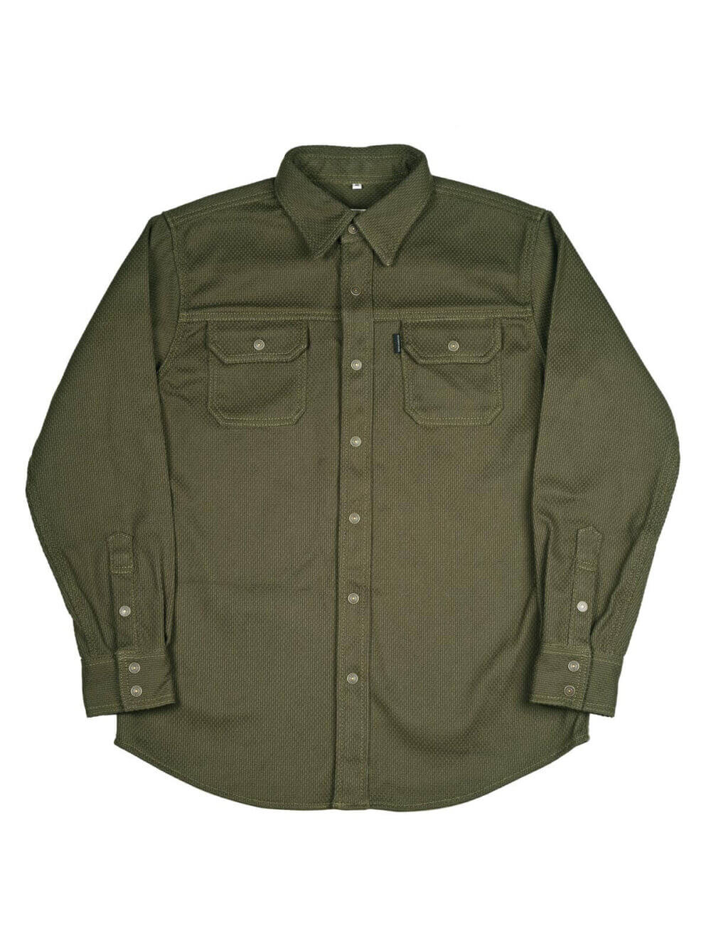 12oz Army Sashiko Denim Shirt - Image 3