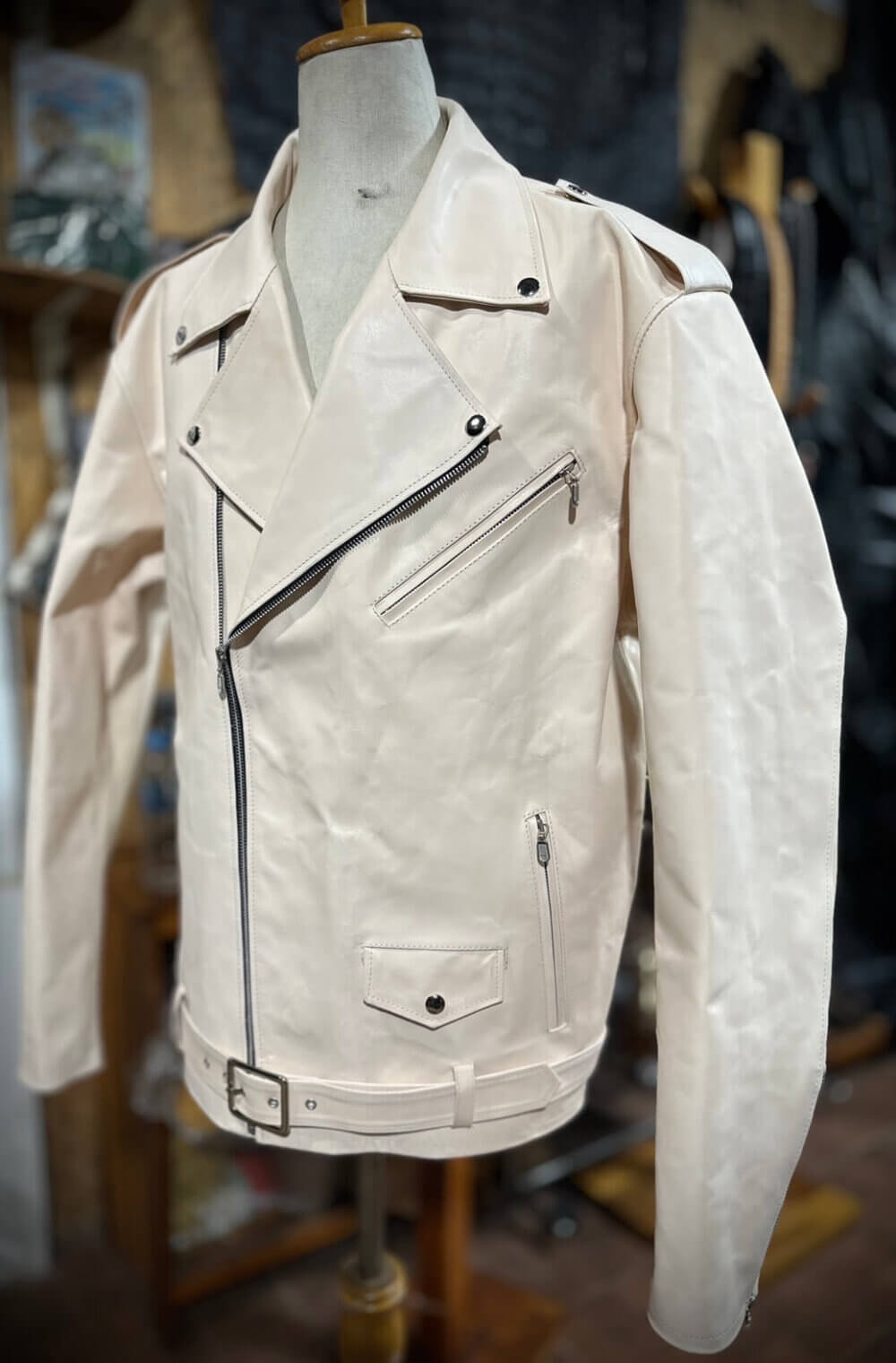 Full Grain Veg Tan Natural Leather - Jacket
