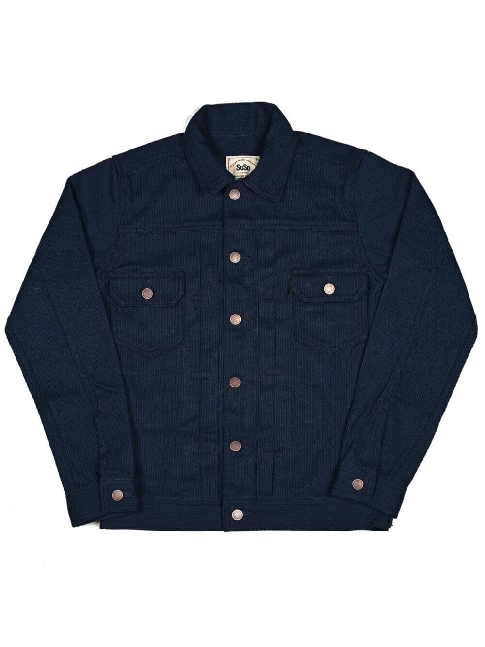 12oz Indigo Sashiko Denim Jacket - Image 3