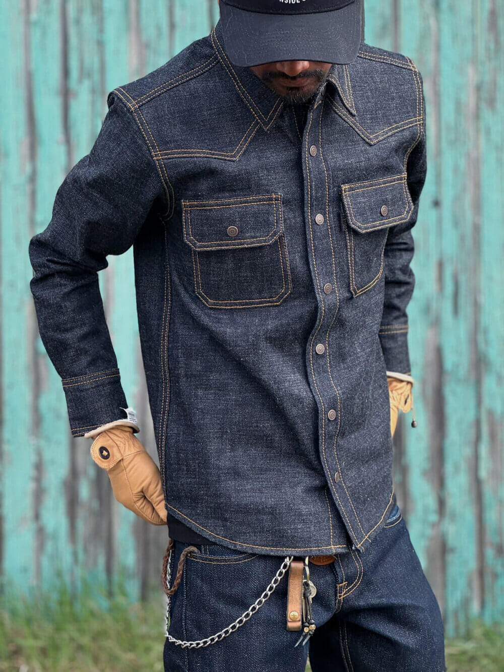 15oz Heritage Selvedge Denim Shirt - Image 3