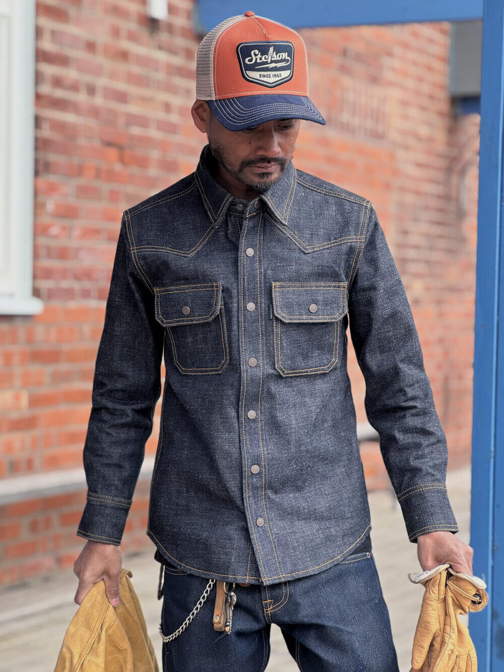15oz Heritage Selvedge Denim Shirt - Image 4