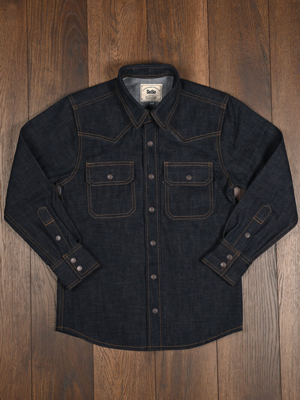 15oz Heritage Selvedge Denim Shirt - Image 6