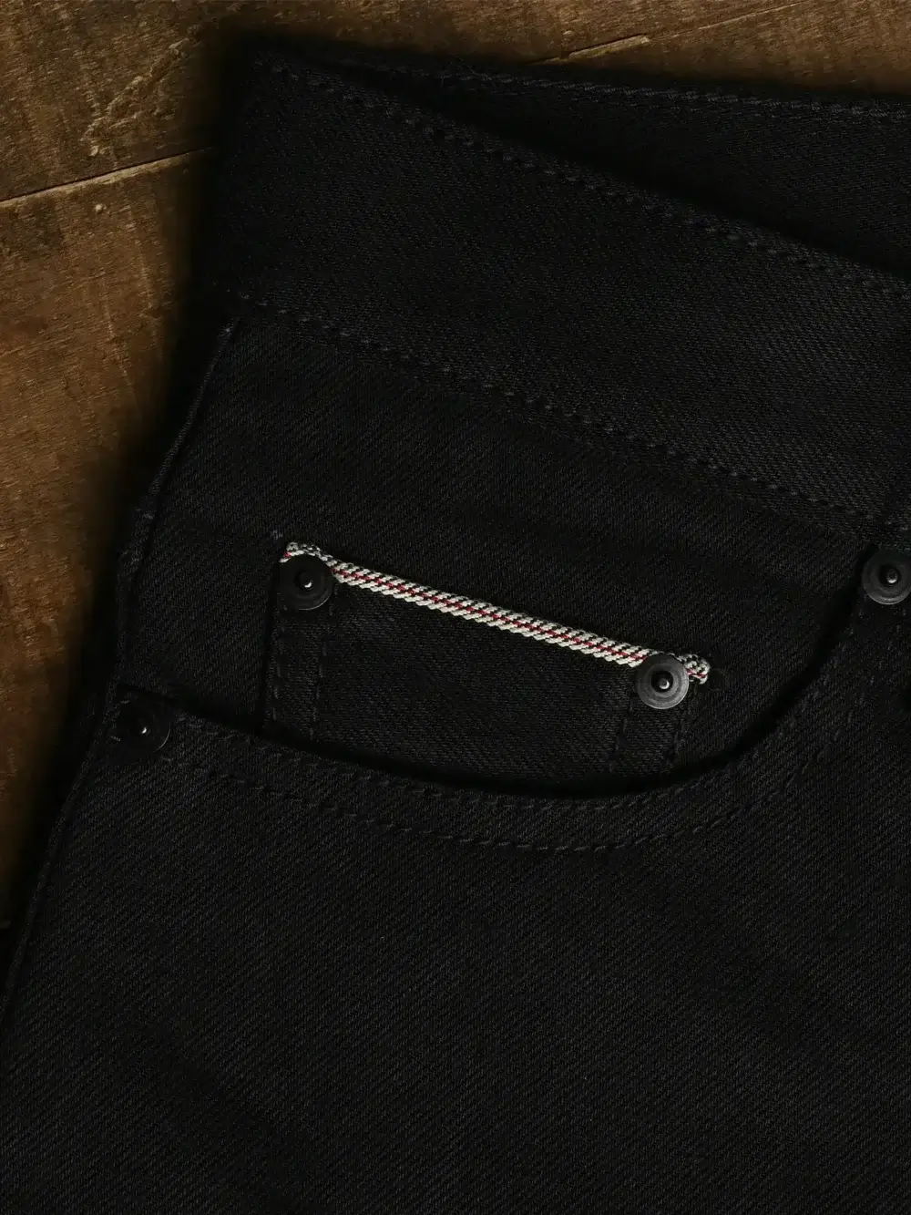 13.5oz Classic Black Selvedge Denim Jeans - Image 10