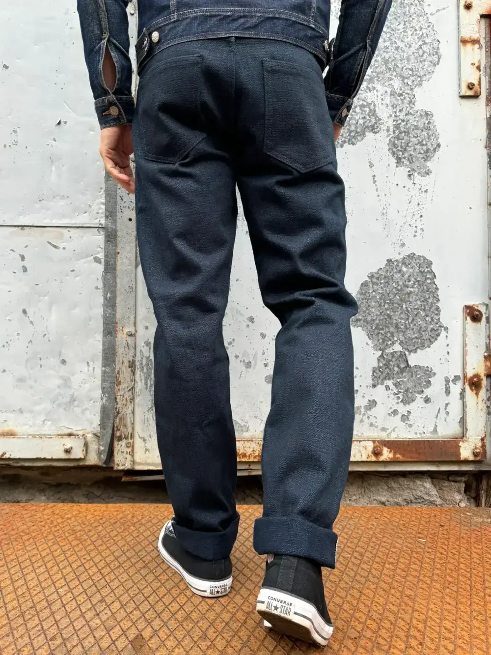 18oz Double Indigo Slub Selvedge Denim Jeans - Image 6