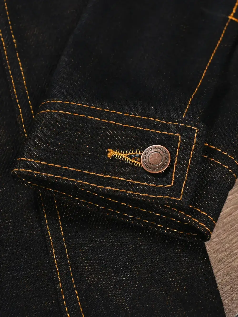 22oz Copper Weft Selvedge Denim Jacket - Image 7