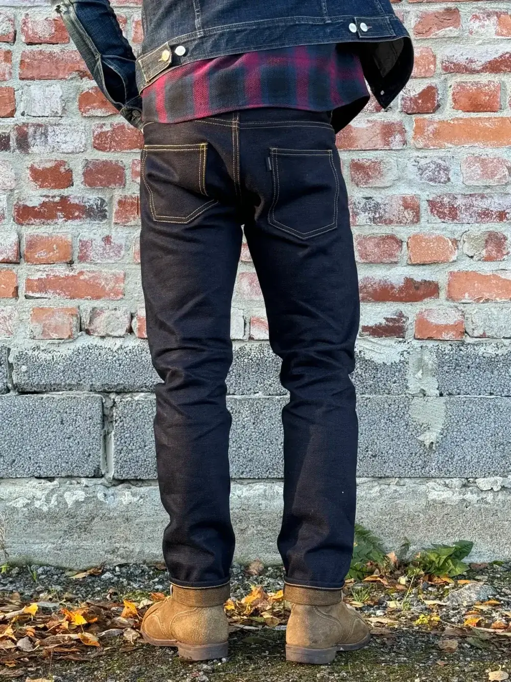 22oz Copper Weft Selvedge Denim Jeans - Image 6