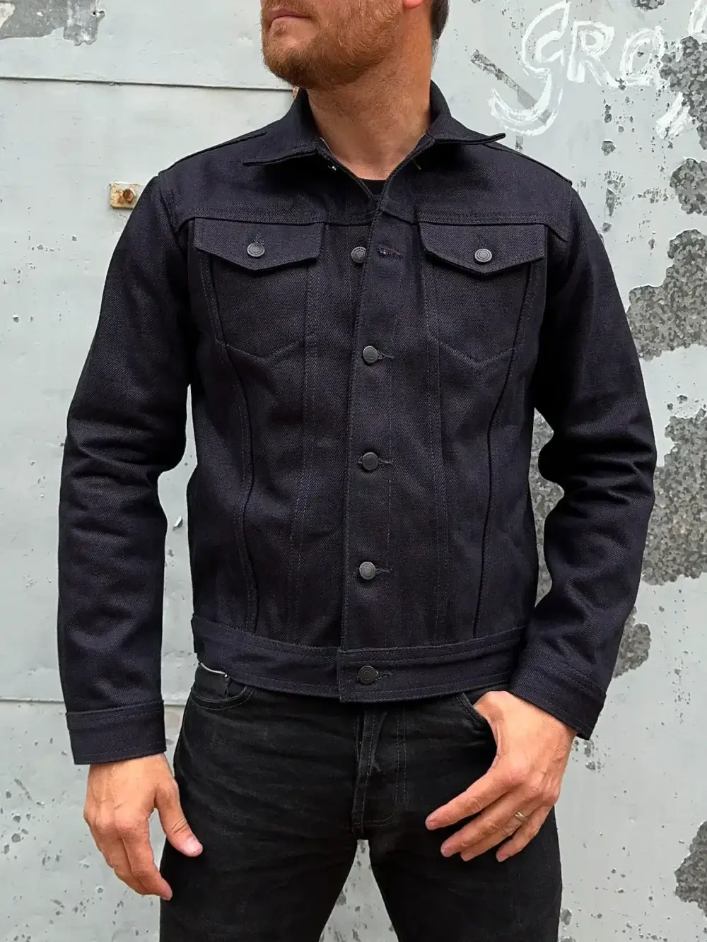 22oz Red Weft Selvedge Denim Jacket - Image 8