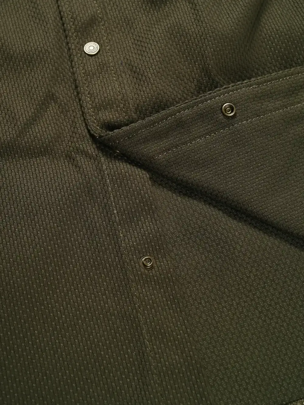 12oz Army Sashiko Denim Shirt - Image 7