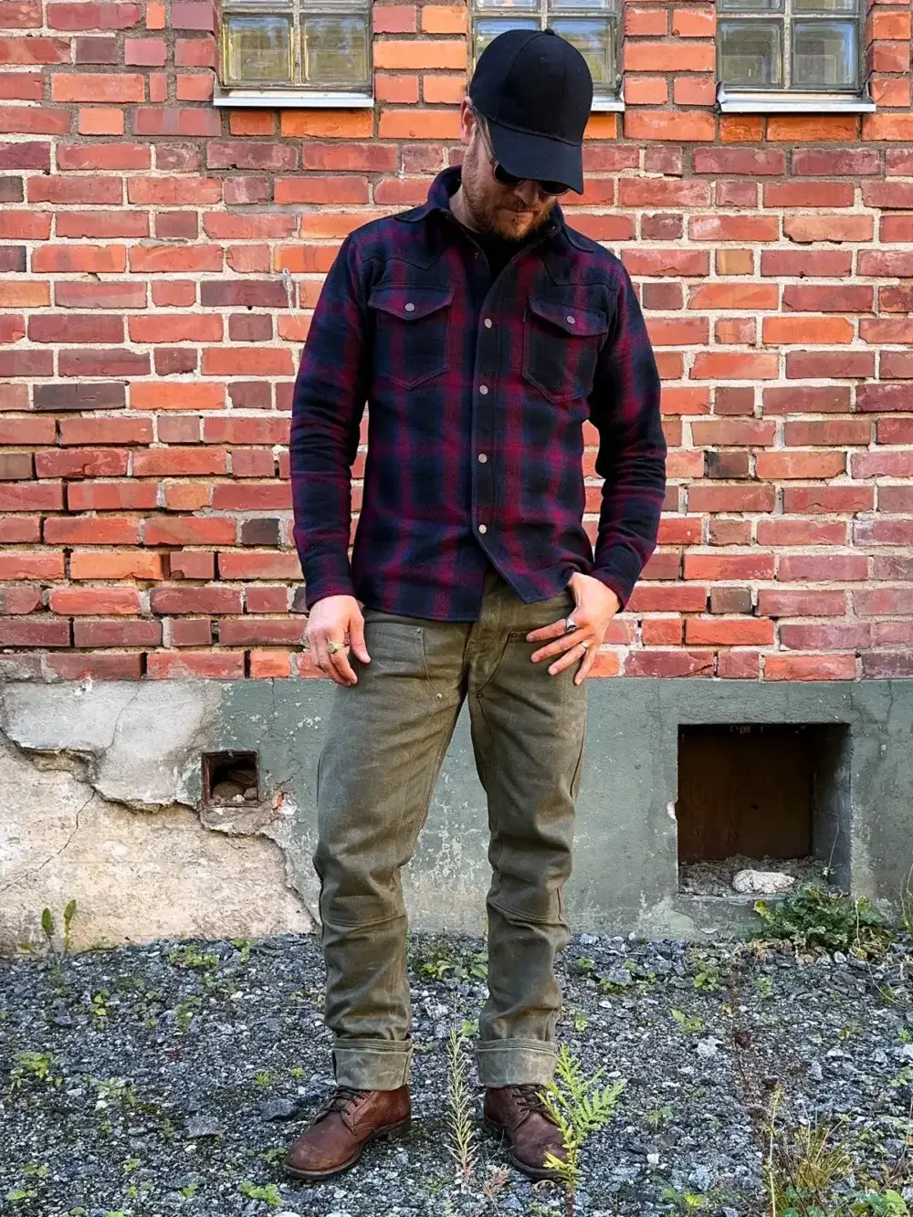 13oz Army Canvas Waxed Denim Jeans - Image 7