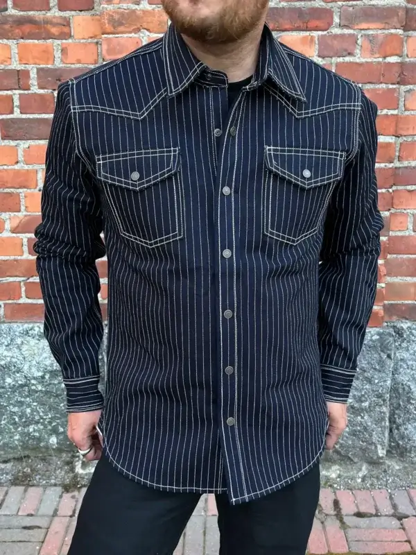 The Railroad Wabash Selvedge Denim Shirt