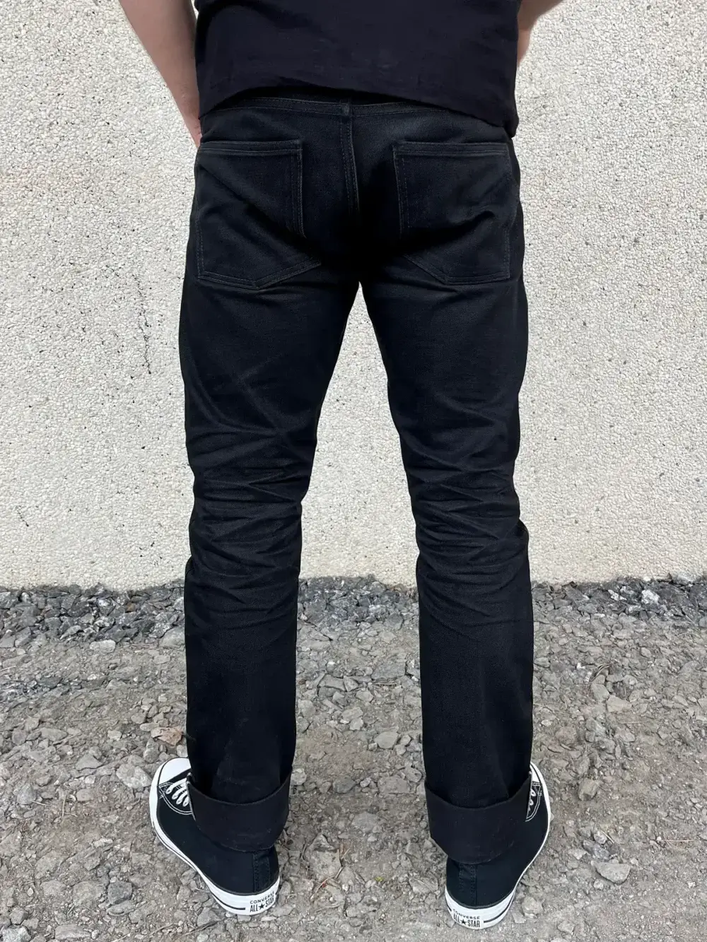 13.5oz Classic Black Selvedge Denim Jeans - Image 8