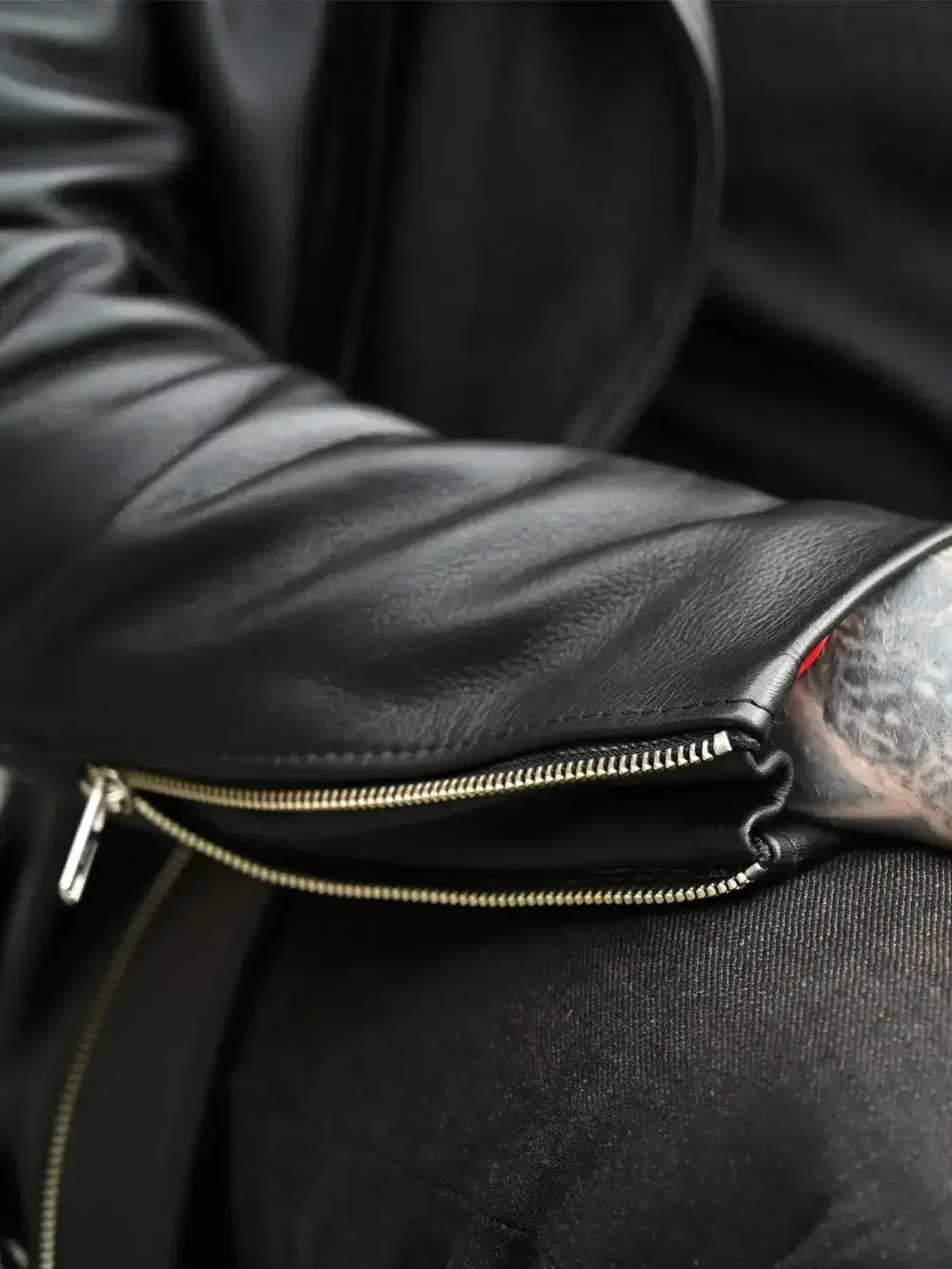 Full Grain Onyx Black Leather - Jacket - Image 3